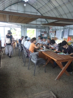 今日も賑やかです